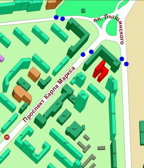 Карта-схема расположения офиса